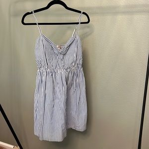 J. Crew striped white and blue dress